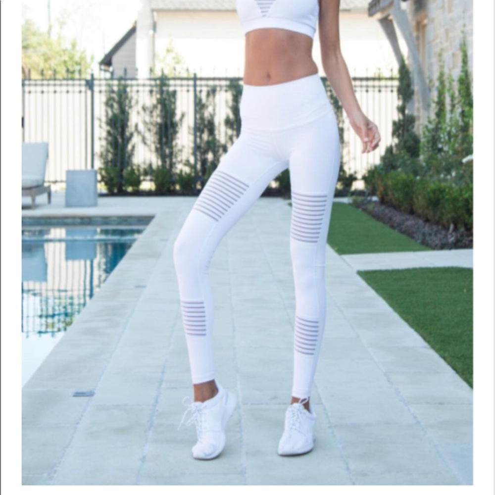 DYI Moto High-Waist Leggings White NWT
